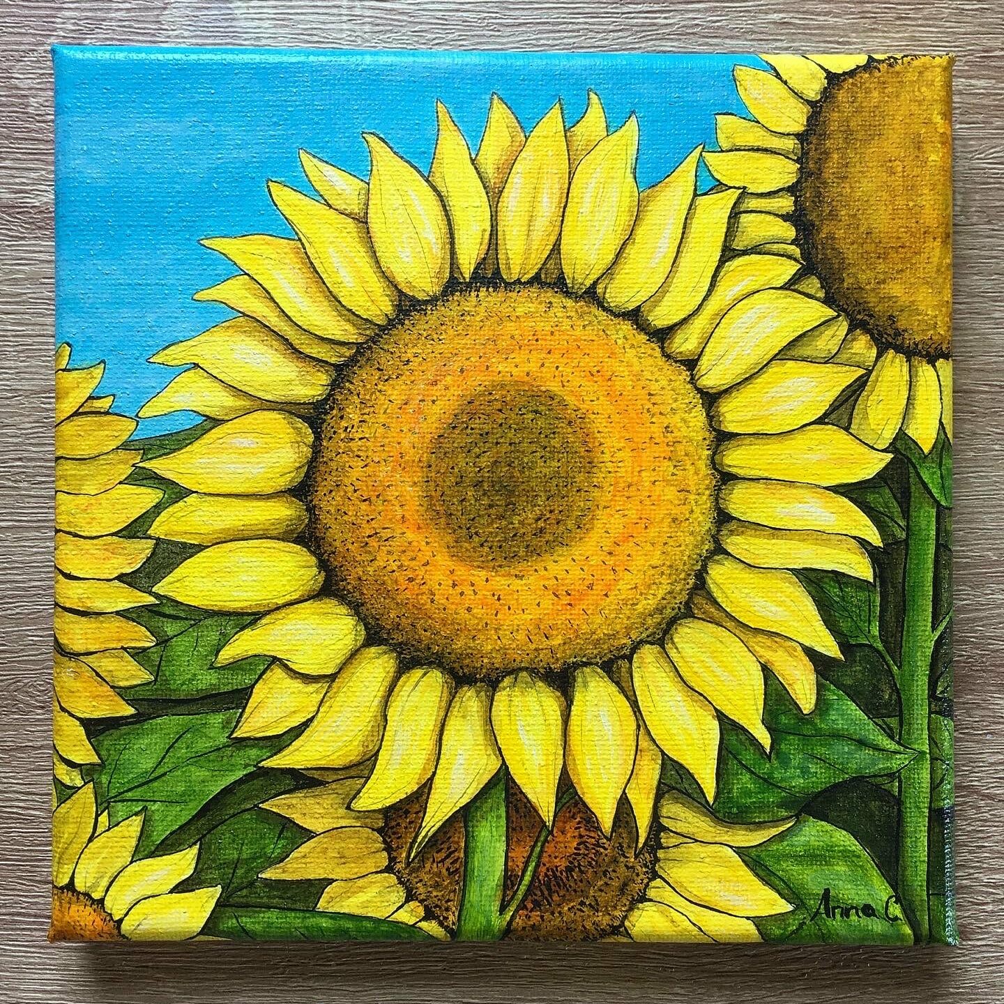 tela girasoli 16x16