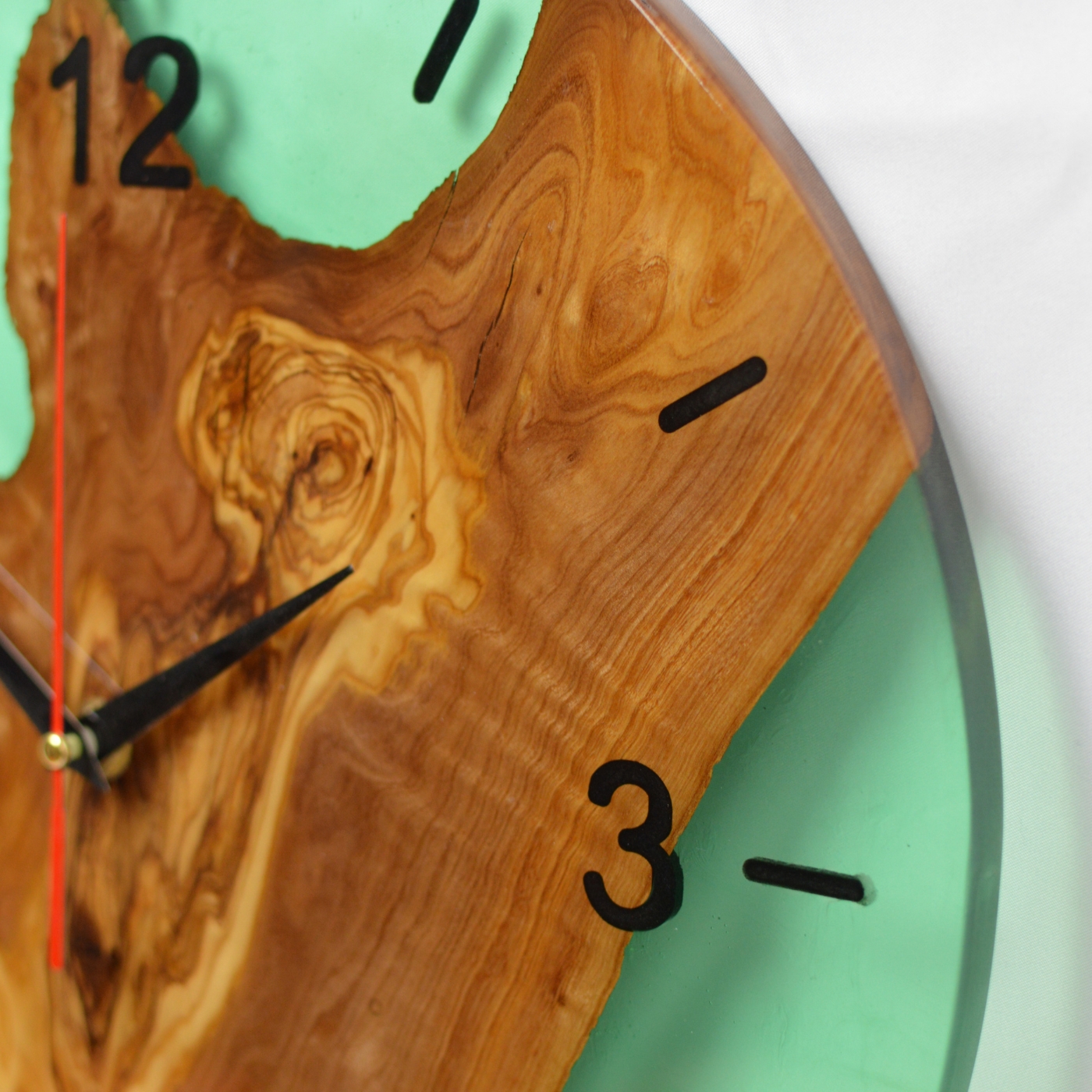 Dettaglio orologio da parete verde baratti