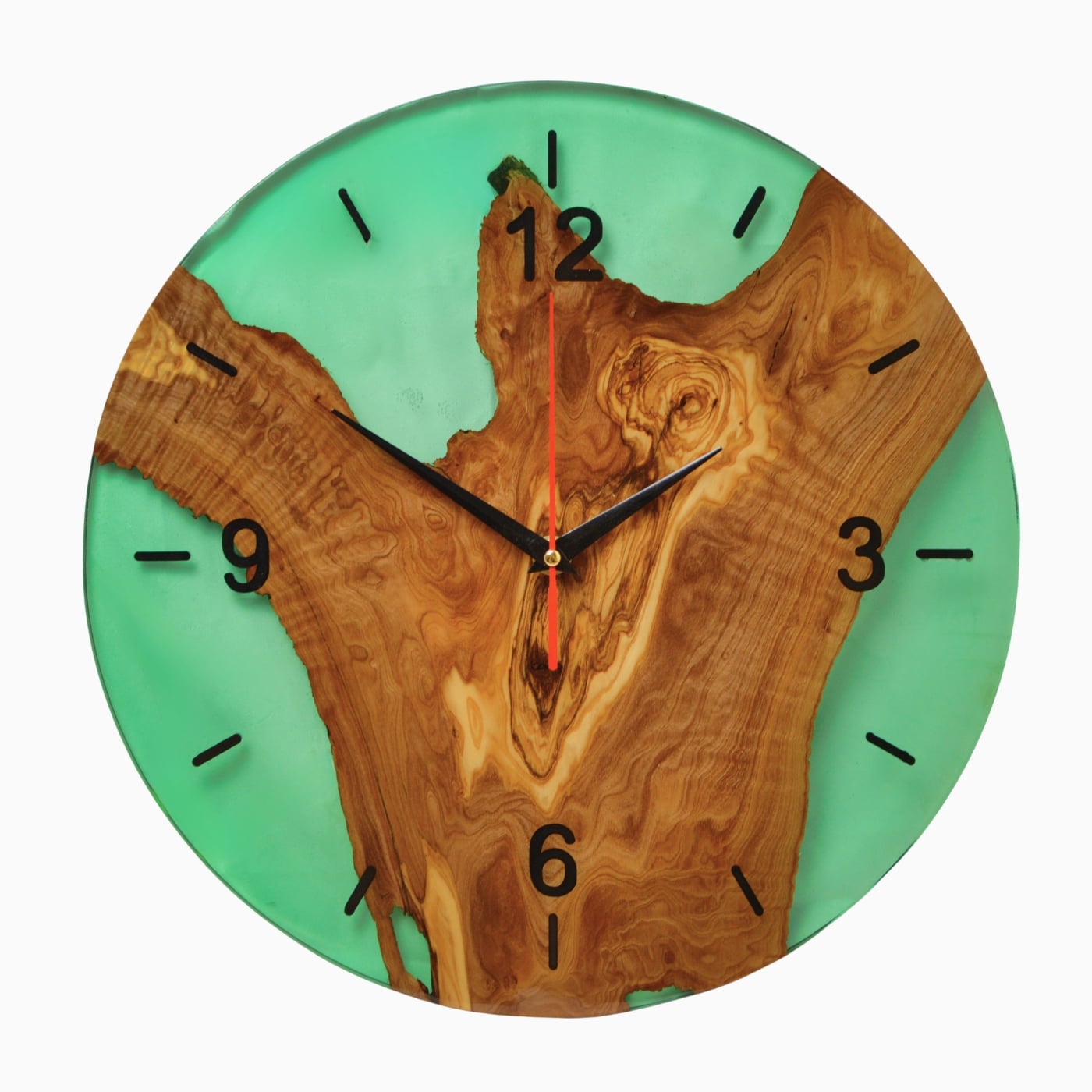 Orologio ulivo e resina baratti