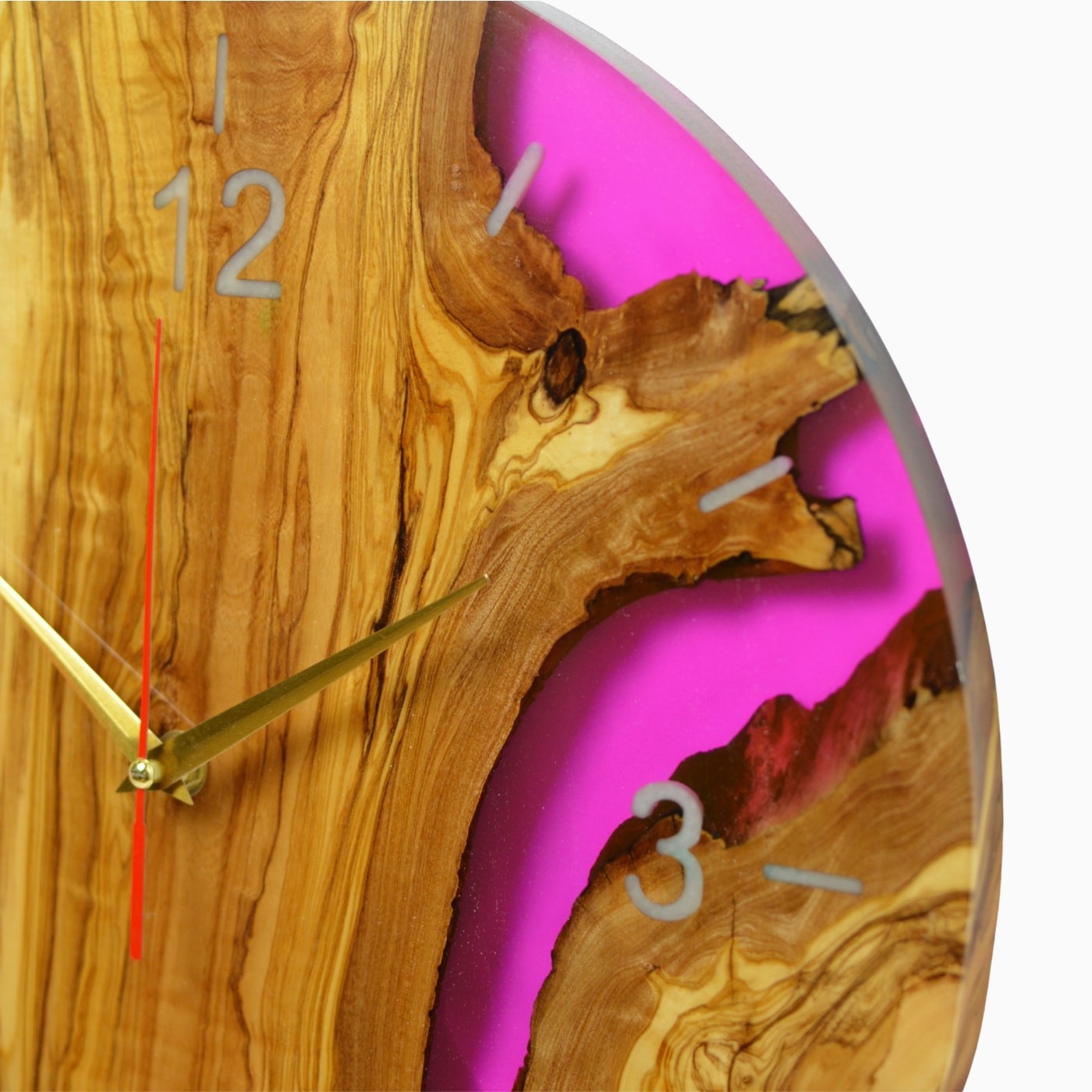 Orologio in legno e resina Cervia - immagine 2